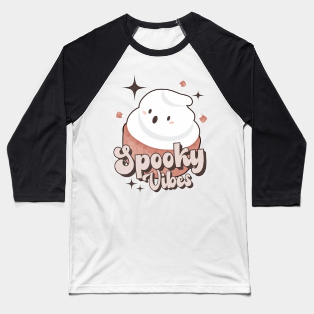 Spooky vibes Baseball T-Shirt by ArtStopCreative